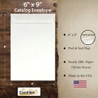 6  X 9  Catalog Envelopes  open End   Heavy 28lb  White  Peel   Seal  500 box