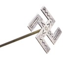 Fred Harvey Era Sterling Silver Whirling Log Native American Symbols 8    Hatpins