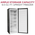 Frigidaire 6 5 Cu  Ft  Upright Freezer  Platinum Silver  Efrf698
