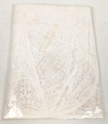 Vintage Leart White Lace Hostess Full Body Apron Maria With Hearts   Floral Nos