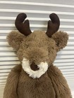 Jellycat Bashful Reindeer Plush Stuffed Animal 12  Excellent Condition