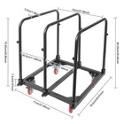 Black Heavy Duty Panel Cart 1400lbs Panel Truck For Moving Drywall Tools Artwork