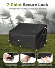Outdoor Patio Loveseat Covers 54 X 38 X 29 Inch Waterproof 54x38x29 Inch Black