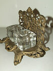 Antique 19th C  Bradley   Hubbard Victorian Cast Iron Inkwell Desk Pen Rest B h