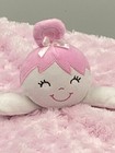 Baby Gear Pink Girl Doll Lovey Pigtails Security Blanket Plush Satin Like Bottom
