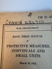 1942 Fm 21-45 Protective Measures Wwii Manual Named Apo 812 Cura  ao Aaf Base