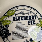 Vtg 1983 Royal China Blueberry Pie Recipe Plate Country Harvest Deep Dish 11   