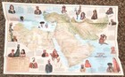 National Geographic Original Jul 1972 Map A Cultural Map Of The Middle East
