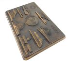 Expo 67 Montreal World s Fair Exhibition Souvenir Metal Plaque Buildings Guide