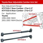 Lykt 4pcs Adjustable Rear Camber Kit Alignment Arms For Toyota Rav4 96-00