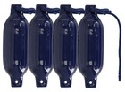 Rockville Fen445-navy Blue Boat Fender Package 4 Bumpers 4 5 x16   4 Lines pump
