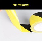 1 75   x118    Yellow And Black Hazard Marking Safety Vinyl Floor Tape 6mil 36yd