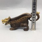Ornaments Exquisite Collection Of Chinese Antique Gilt Bronze Dragon Jue Cup