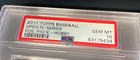 2017 Topps Baseball Update Series Aaron Judge C Bellinger Rc Hobby Pack Psa 10