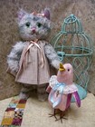 12  Scruffy Cat And 6  Cindy Birdsong Pattern