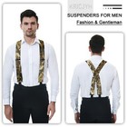 Camo Suspenders For Men Heavy Duty Clips Hunting Work Adjustable Braces