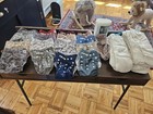 Lot Of 17 Norah s Nursery Reusable Cloth Diapers  22 Inserts 