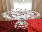 Fostoria American Clear  2056 Cake Stand  639-cs  10 1 2  Diam  4 1 8 t   78- 83