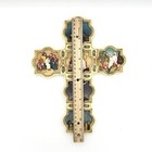 Vtg Life Story Of Jesus Christ 12 Inch Resin Wall Hanging Crucifix Cross