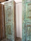 Vintage Spanish Style Barn Door Carved Solid Wood Sliding Rustic Panel 96x27