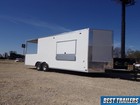 2024 24 Ft Concession Bbq Porch Trailer Vending W Sinks Enclosed Power Ac 8 5x24