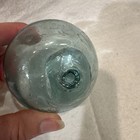 Vtg Japanese Antique Hand Blown Glass Float Aqua Sea Glass Teal 3    Bubble Glass