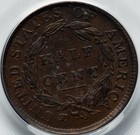 1809 6 1 2c C-5 Classic Head Half Cent Pcgs Xf 45