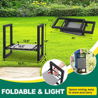 Garden Kneeler And Seat - Heavy Duty Folding Garden Stool With Handles  Stable K