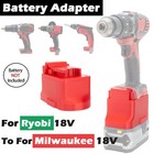 For Ryobi 18v Battery Adapter To For Milwaukee 18v Li-ion Power Cordless Tools
