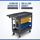 Strongway 500-lb  Service Cart With Bins  40 3 8in w X 17 5 16in d X 33 5 8in h