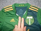 2021 Adidas Mls Portland Timbers Youth Boys Small Alaska Airlines Soccer Jersey