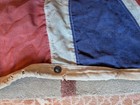 Large Antique   Vintage Union Jack Flag 33 X 72 Inches - Stitched Panels