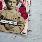 Mixed Media Collage Art     Ooak Original Signed  use Your Wings 