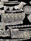 Antique French Lot 26 Lengths Of Lace And Fripperies C1910