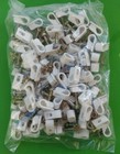  5 Bags Of 100  Telecrafter Rg-6 Quad Flex Clips Q4wh 1 2 Inch Screw In Depth 