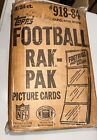 1984 Topps Football Rak-pak Empty Trading Picture Card Display Case Box   918-84