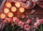 Set Of 20 White Votive Candles For Home D  cor Weddings Holidays Party   Diy