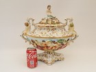 Vintage Italian Capodimonte Cherub Soup Tureen With Lid Large