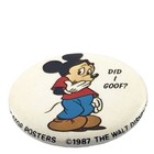 Disney s Mickey Mouse Did I Goof  1 5  Vintage Pinback Button 1987