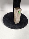 Vintage Lipstick Holder With Green Oval  Stones With A Leaf Design To The Holder
