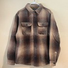 Jachs Men s Premium Shirt Wool Blend Jacket W Inside Pocket   Brown   M Xl Xxl