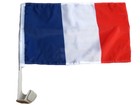  2 Pack  France Country Car Window Vehicle 12x18 12 x18  Flag 100d