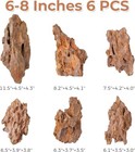 6-8 Inches Natural Dragon Stone 6 Pcs Aquarium Rocks For Aquascaping  