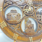 Wall Clock -handcrafted Wood Carved -armenian Church Clock