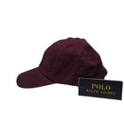 New Polo Ralph Lauren Men s Burgundy Baseball Cap Dad Hat Leather Backstrap Nwt
