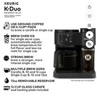Keurig K-duo Single Serve K-cup Pod And Carafe Coffee Maker Black Please Read  