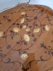 Vintage Italian Marquetry Inlaid Wood Serving Tea Or Bar Cart With Wheels