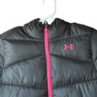 Under Armour H Storm Puffer Jacket Youth Large Black Zip Hooded New