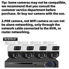 8ch Nvr 4pcs 6mp Poe Security Camera System  1tb Hdd To Home Security Cameras