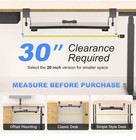 Suptek Keyboard Tray Under Desk Pull Out With C Clamp Mount 25 6    Black